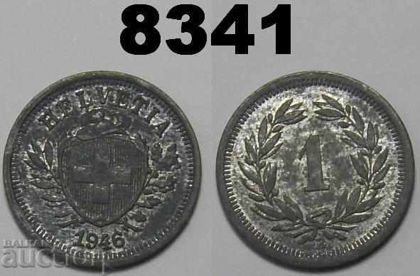 Elveția 1 Rape 1946 Monedă de zinc