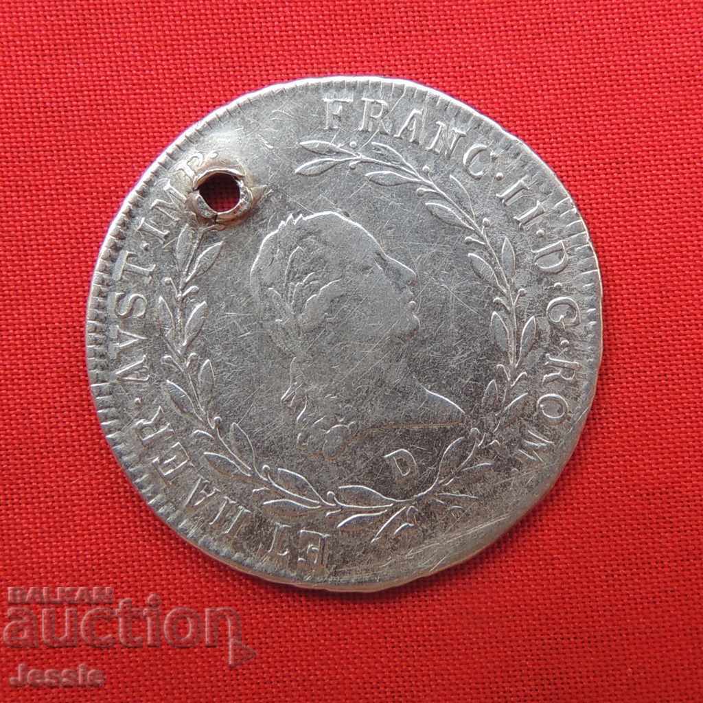 20 Kreuzer Αυστροουγγαρία 1806 D Silver - Franz II με τιμή € 13.31 | 26.03 BGN