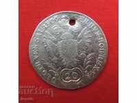 20 Kreuzer Austro-Ungaria 1806 D Argint - Franz II