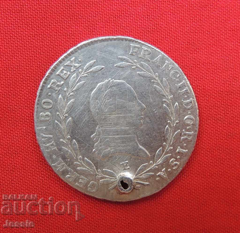 20 Kreuzer Austria-Hungary 1793 E Silver - Franz II RARE!!! with price 37.91 BGN | € 19.38 20 Kreuzer Austria-Hungary 1793 E Silver - Franz II RARE!!! with price 37.91 BGN | € 19.38