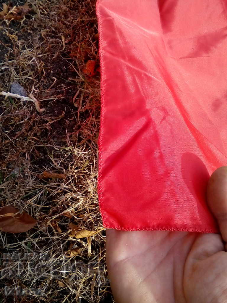 Old piece of printed cotton fabric, towel - 5