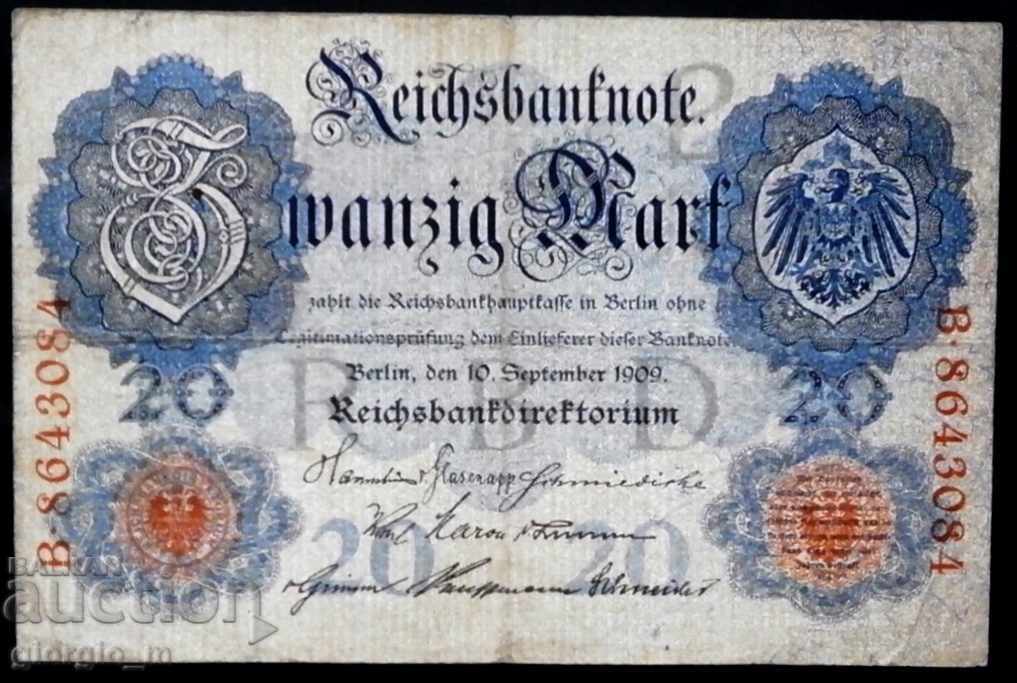 Banknote Germany 20 marks