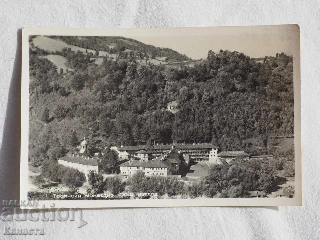 Troyan Monastery panoramic view 1956 K 196
