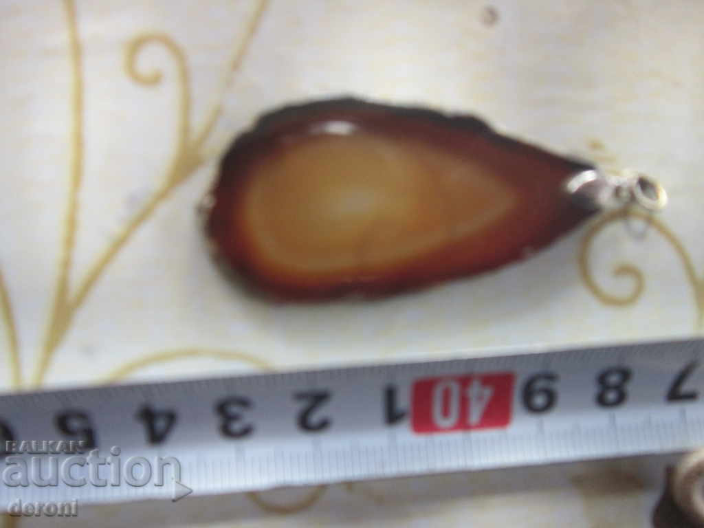 Pendant Medallion Necklace from Natural Agate with price 10.00 BGN | € 5.11 Pendant Medallion Necklace from Natural Agate with price 10.00 BGN | € 5.11