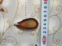 Pendant Medallion Necklace from Natural Agate