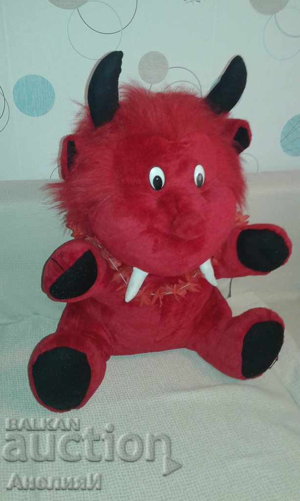 Jucărie de pluș - diavol roșu - H 50 cm - 10 E înălțime 50 cm
