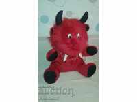 плюшена играчка-червен дявол- Н 50 см- 40 лв височина 50 см