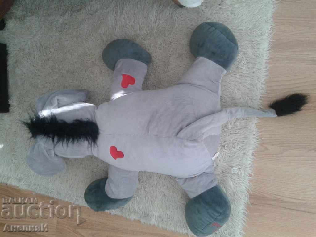 Delivery of Plush donkey, sitting H 55 cm, 20 lv Delivery of Plush donkey, sitting H 55 cm, 20 lv