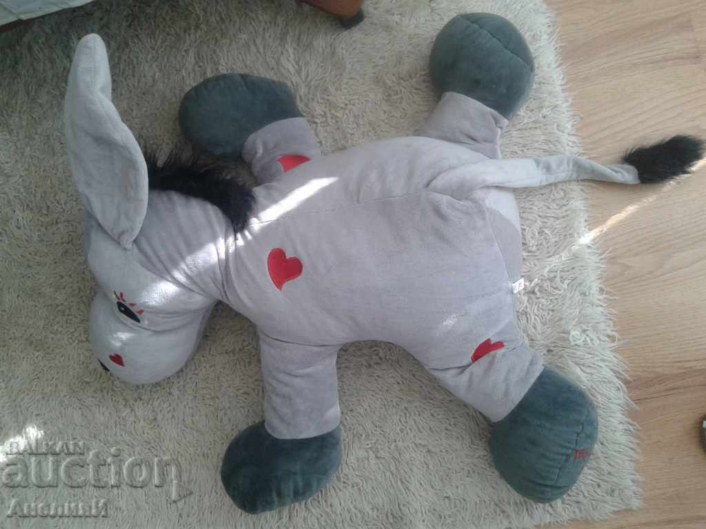 Plush donkey, sitting H 55 cm, 20 lv - 5 Plush donkey, sitting H 55 cm, 20 lv - 5