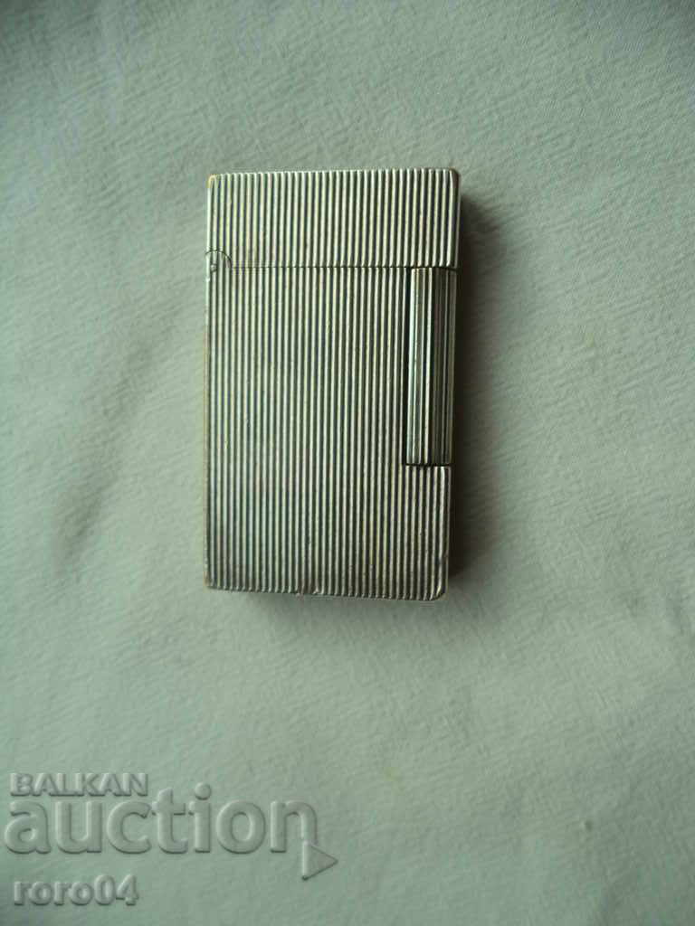 S.T. Dupont Silver Plate Linii Verticale Gatsby Brichetă