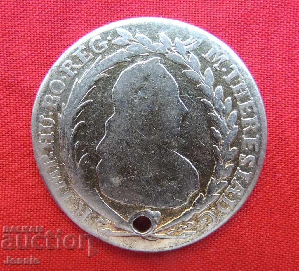 20 creițari Austro-Ungaria 1780 cu preț € 16.50 | 32.27 BGN