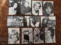 Set of cards Movie artists 1968.