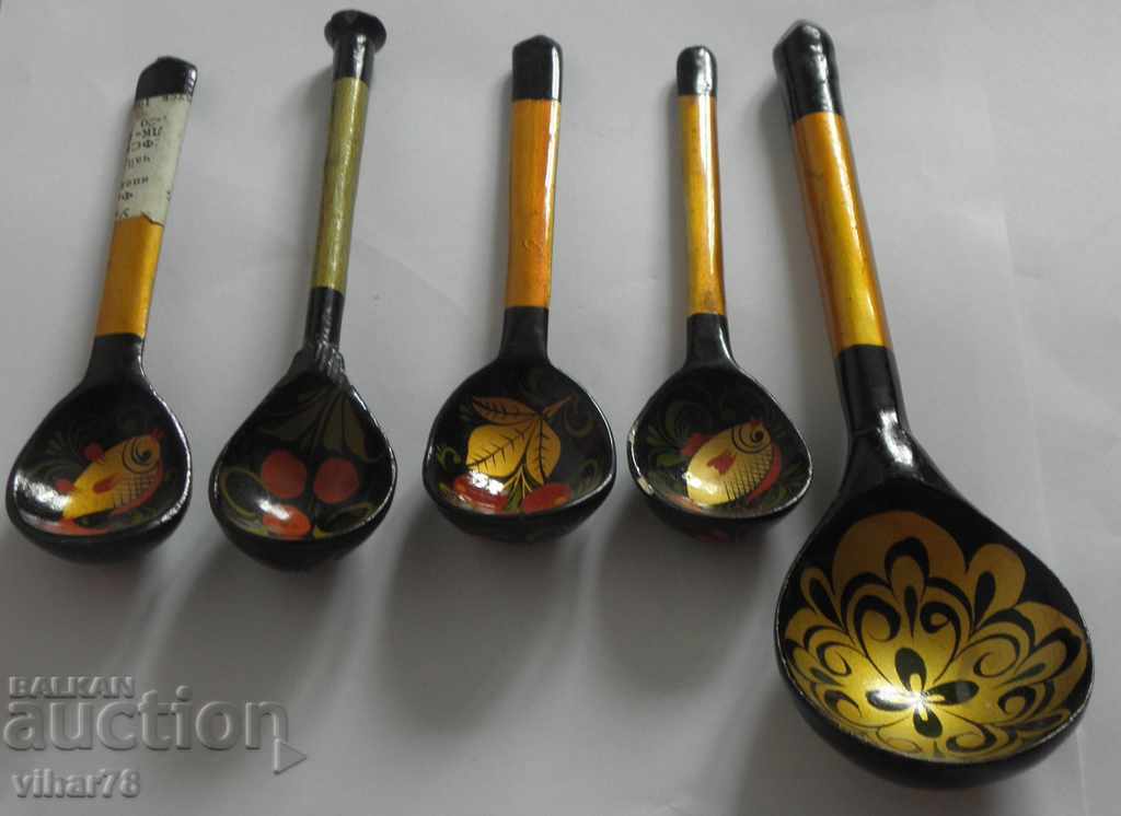 Wooden Russian spoons