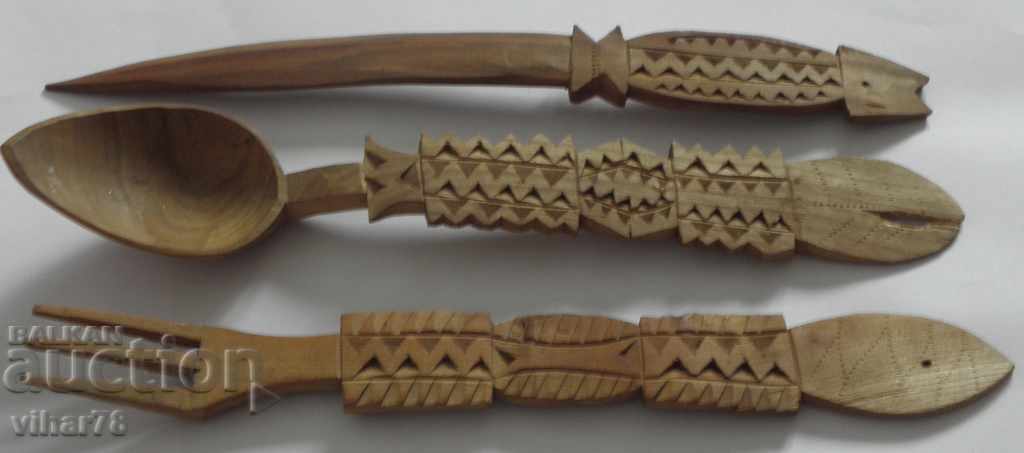 Wooden cutlery - handmade