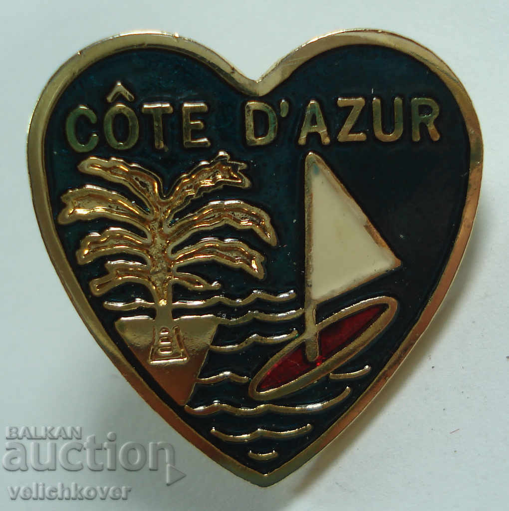 22480 Франция знак герб Лазурен Бряг