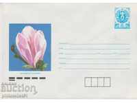 Postal envelope with the sign 5 st. OK. 1988 FLOWERS 862