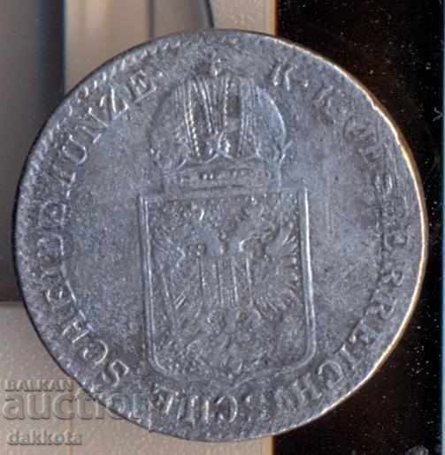 Австрия 6 кройцера 1848 година, а с цена € 7.50 | 14.67 лв.