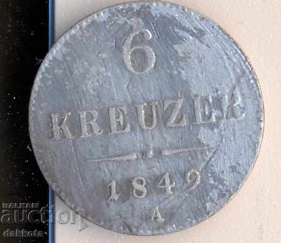 Αυστρία 6 κύβοι 1849, α