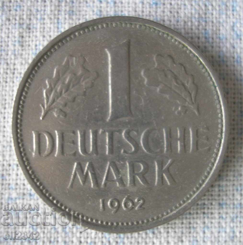 1 μάρκα GDR 1962/1 σήμα Deustche