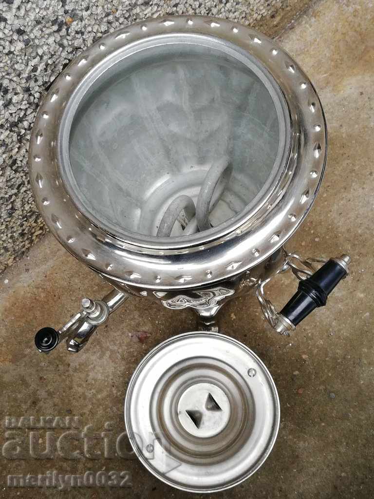 Samovar from the 80s of the 20th century USSR, teapot, service - 6 Samovar from the 80s of the 20th century USSR, teapot, service - 6