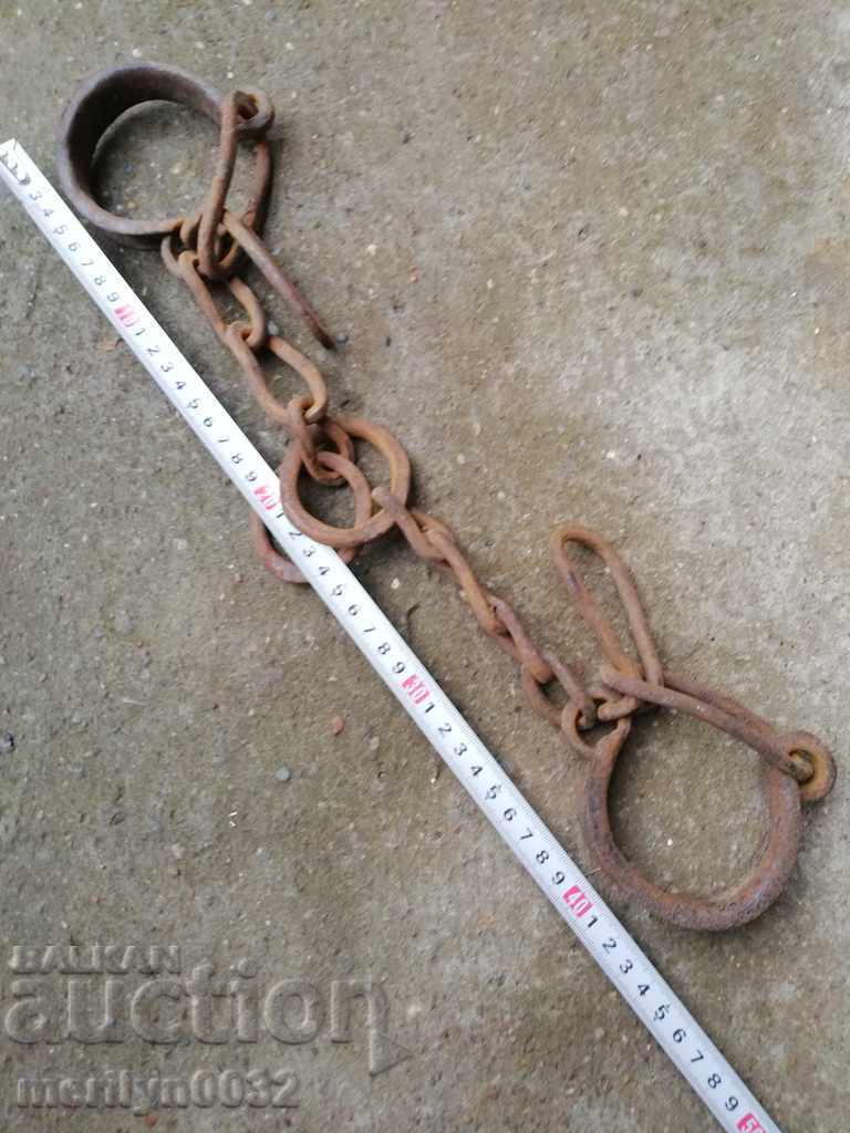Delivery of Old hand-forged buckles, chains, shackles, shackles Delivery of Old hand-forged buckles, chains, shackles, shackles