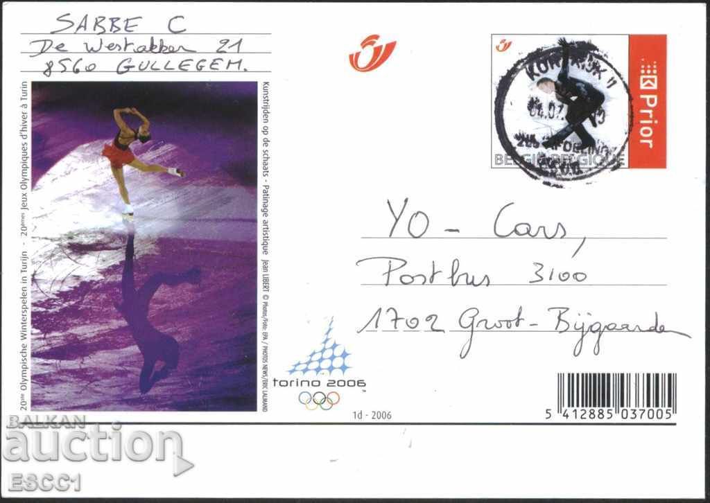Пътувала пощенска картичка Олимпийски игри   2006 от Белгия