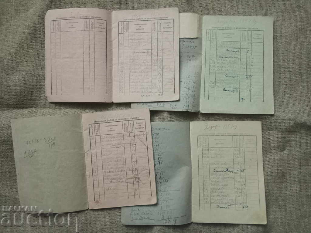 Βιβλιάρια εργασίας οικογένειας από το χωριό Λίσετς με τιμή 50.00 BGN | € 25.56 Βιβλιάρια εργασίας οικογένειας από το χωριό Λίσετς με τιμή 50.00 BGN | € 25.56