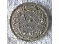 1/2 franc Elveția 1970