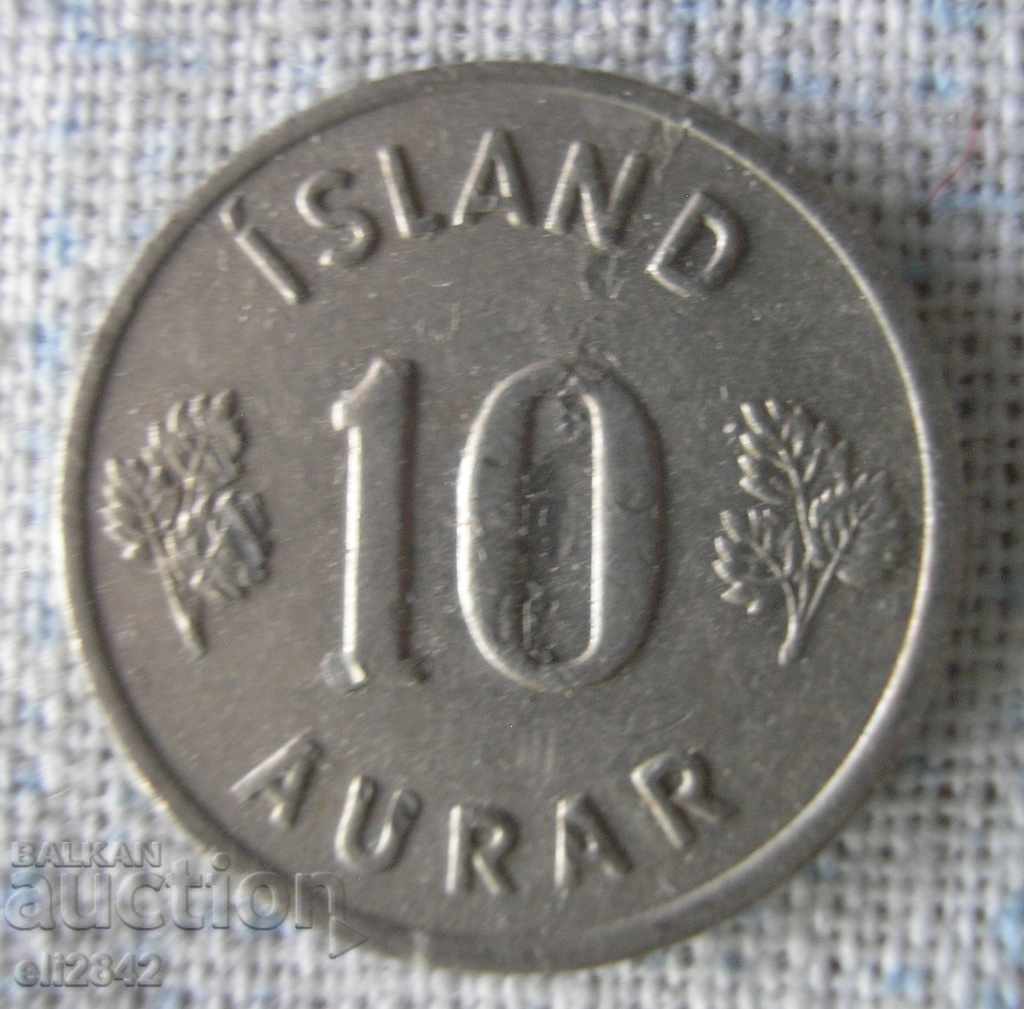 10 Aurar Iceland 1969