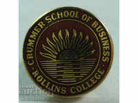 22587 US Sign Rollins College Business College USA enamel
