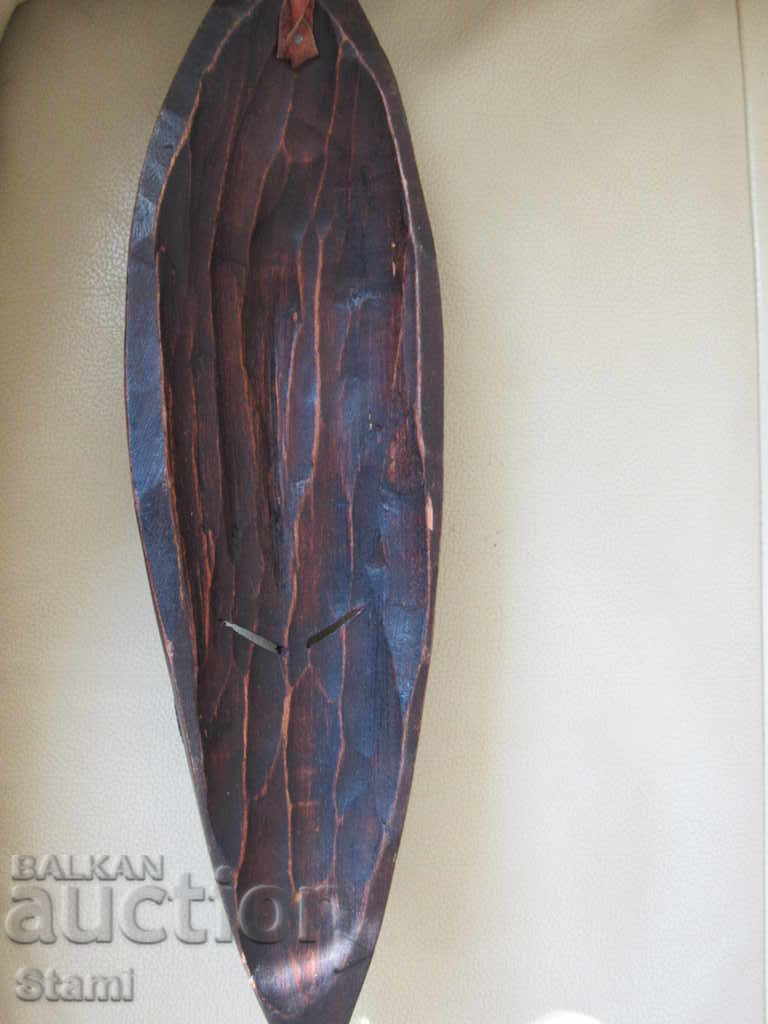 Mască africană de abanos și cupru-19, medie - 7