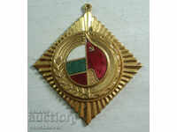 22606 Bulgaria medal PF Fatherland front enamel gilded