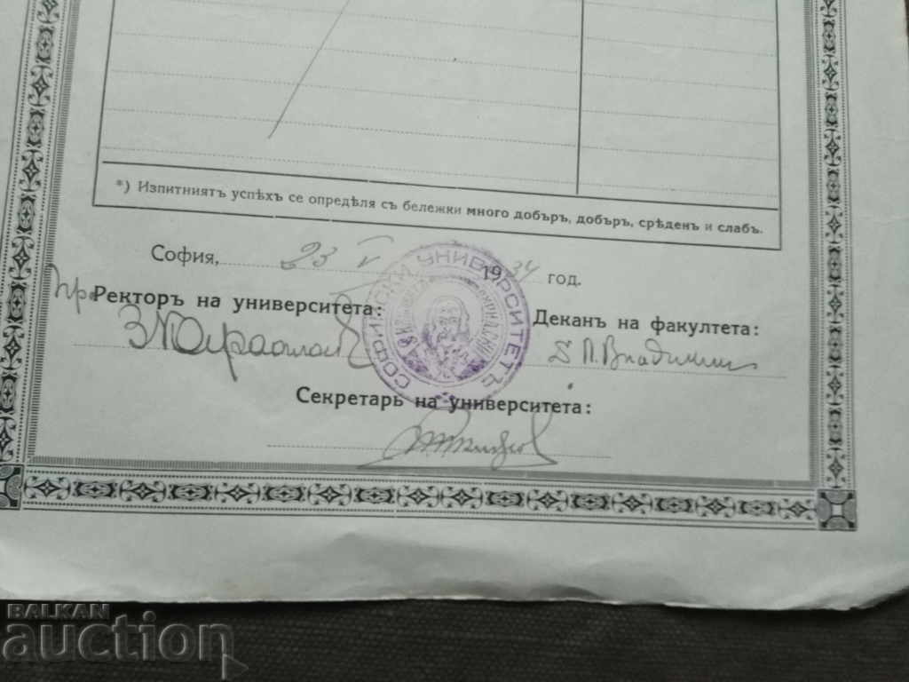 Certificate for the first exam Law Faculty - Dean L. Vladikin with price 100.00 BGN | € 51.13 Certificate for the first exam Law Faculty - Dean L. Vladikin with price 100.00 BGN | € 51.13