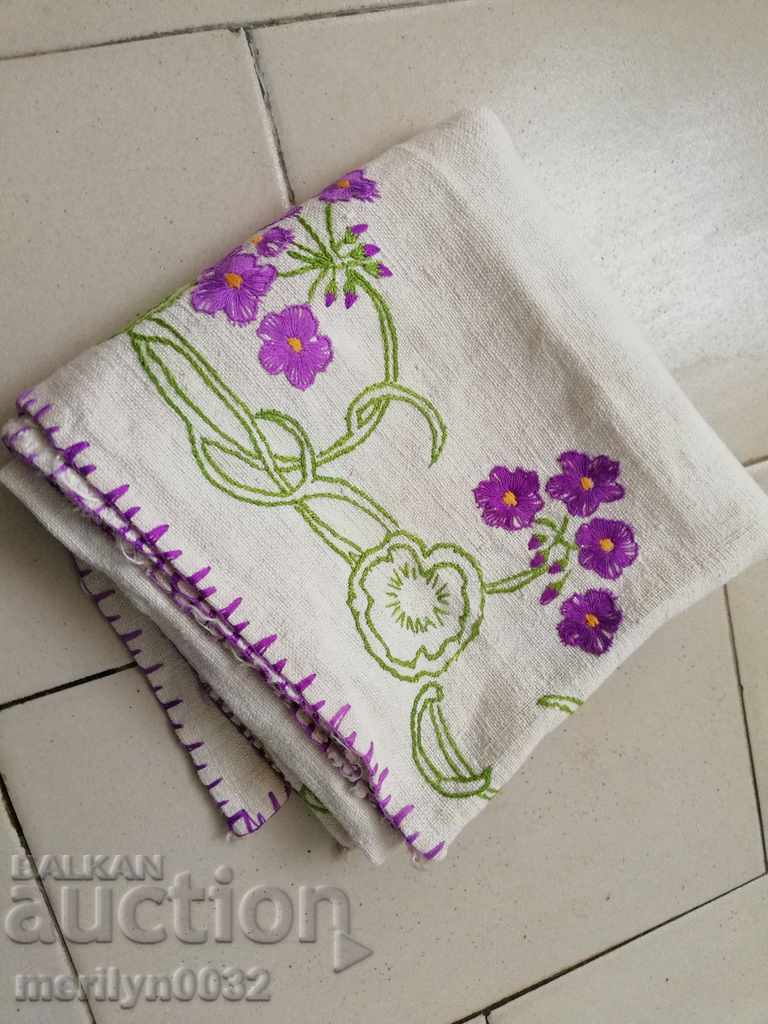 Old embroidery embroidery linen embroidery - 5