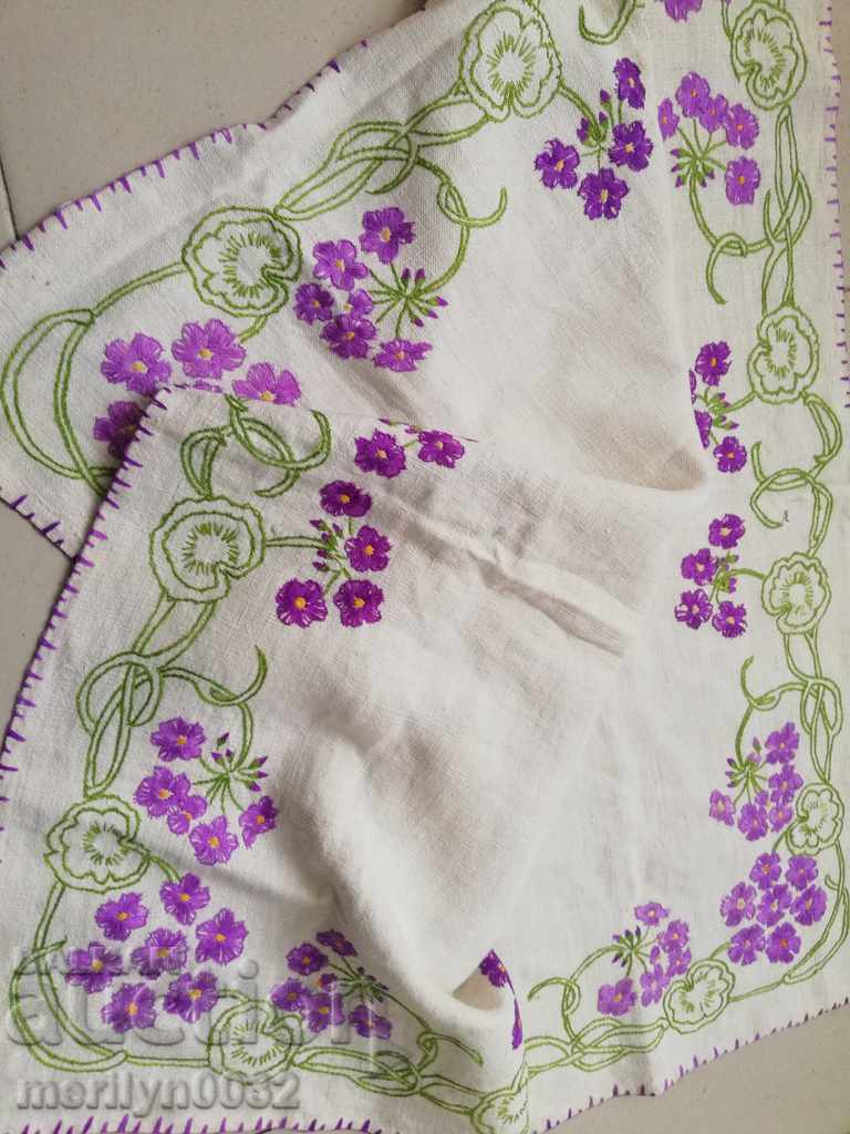 Old embroidery embroidery linen embroidery