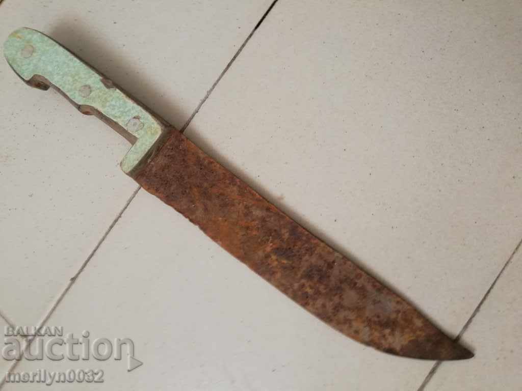 Old butcher knife without kana kama kulak - 6 Old butcher knife without kana kama kulak - 6