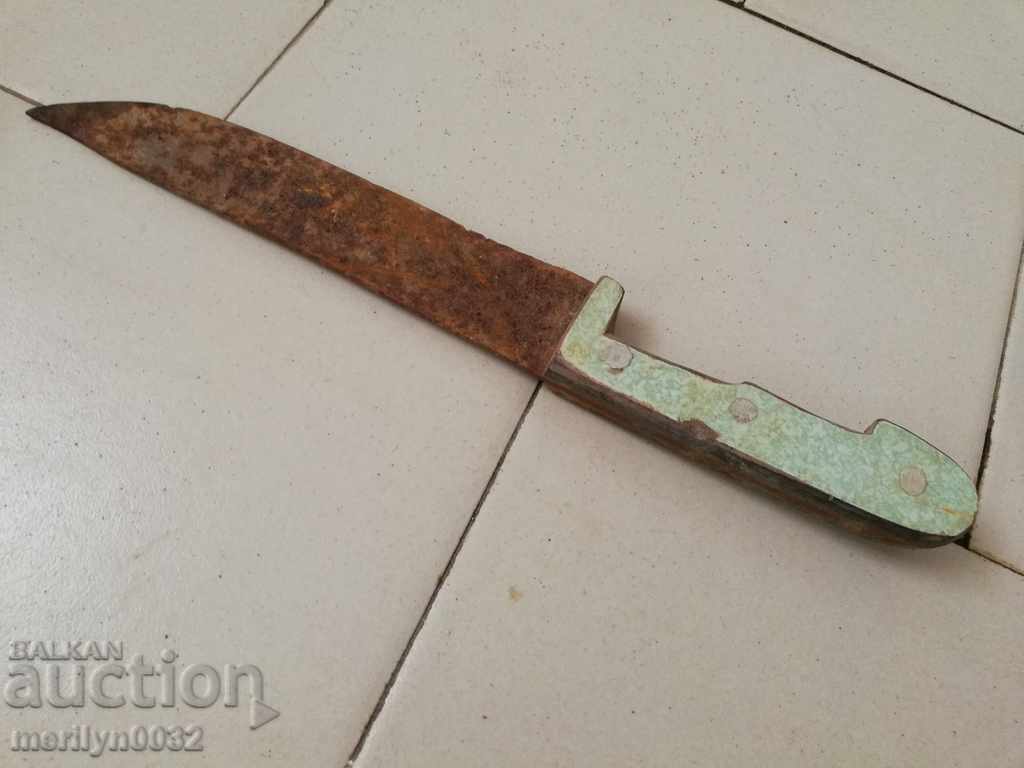 Old butcher knife without kana kama kulak - 7 Old butcher knife without kana kama kulak - 7