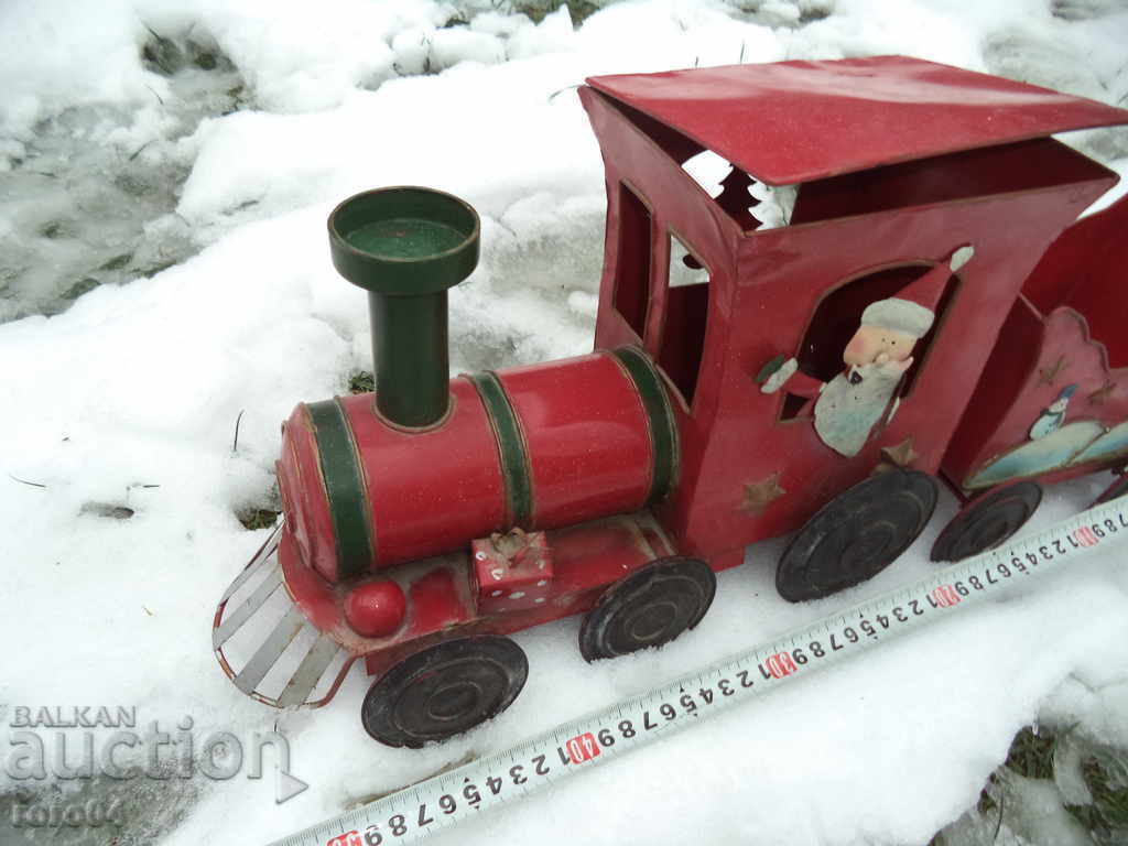 ΜΕΓΑΛΟ ΤΡΈΝΑ ΜΕΤΑΛΛΙΚΟΥ ΦΥΛΛΟΥ ΜΕ SANTA CLAUS / CHRISTMAS με τιμή 85.50 BGN | € 43.72 ΜΕΓΑΛΟ ΤΡΈΝΑ ΜΕΤΑΛΛΙΚΟΥ ΦΥΛΛΟΥ ΜΕ SANTA CLAUS / CHRISTMAS με τιμή 85.50 BGN | € 43.72