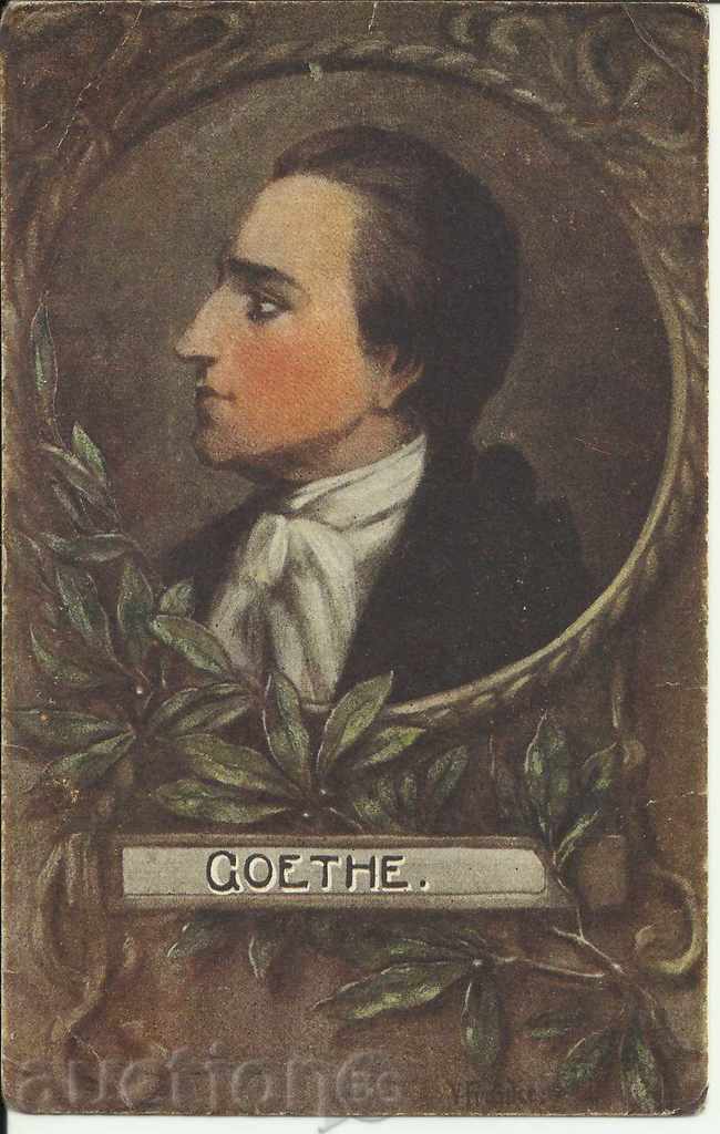 Vechea carte poștală Goethe