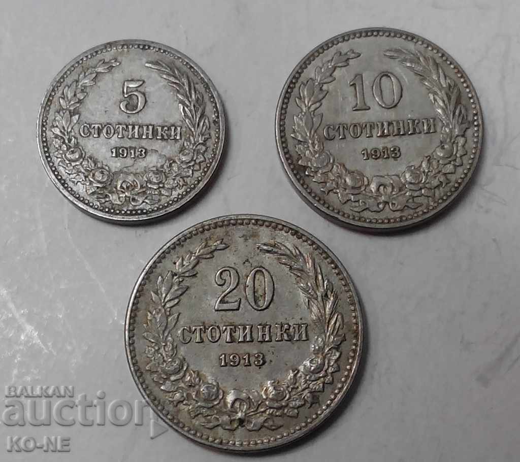 5, 10 și 20 din 1913