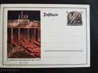 Germany Postcard Brandenburg Gate 1934 Clean