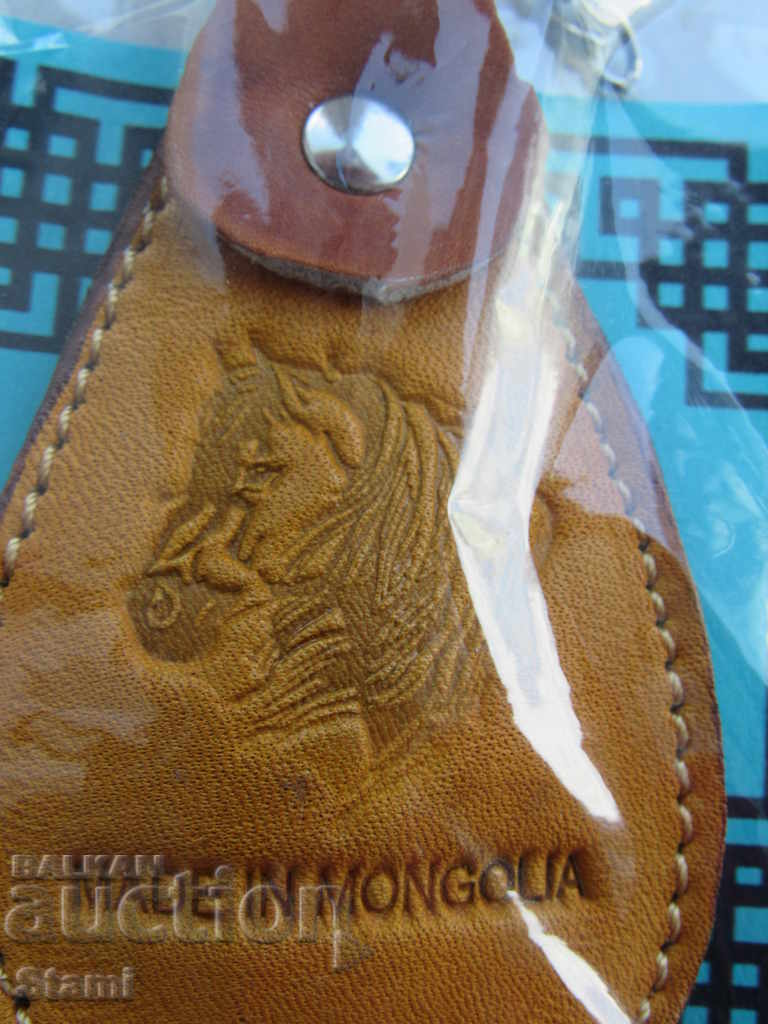 Genuine leather key chain from Mongolia-19 series with price 6.50 BGN | € 3.32 Genuine leather key chain from Mongolia-19 series with price 6.50 BGN | € 3.32
