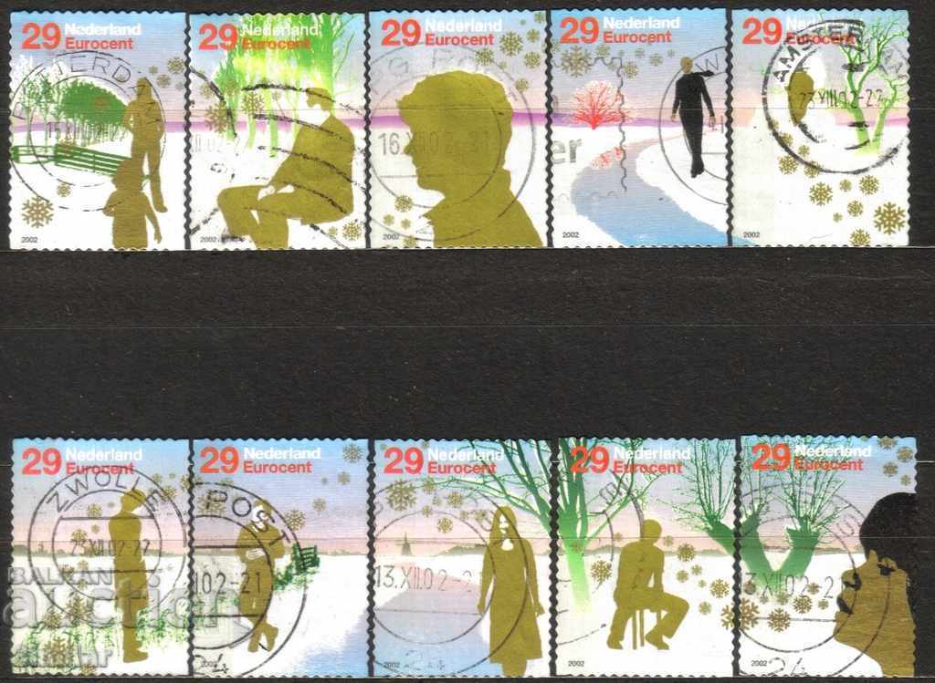 The Netherlands 2002 series "December" (CV € 12.00) with price 4.30 BGN | € 2.20 The Netherlands 2002 series "December" (CV € 12.00) with price 4.30 BGN | € 2.20