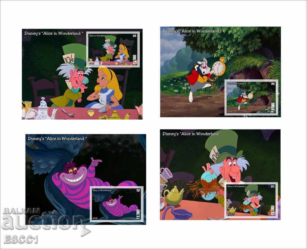 Καθαρή μπλοκ Disney Animation Alice στο ομόσπονδο κράτος του 2018 Tongo