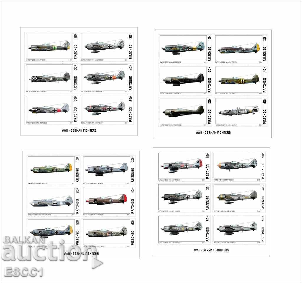 Clean blocks Airplanes from the Second World War 2018 Tongo with price 84.00 BGN | € 42.95 Clean blocks Airplanes from the Second World War 2018 Tongo with price 84.00 BGN | € 42.95