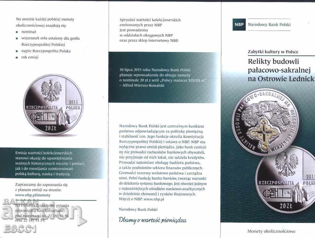 Broșură (broșură) Moneda 2015 din Polonia cu preț 1.00 BGN | € 0.51