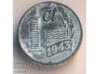Холандия цент 1943 година, цинк
