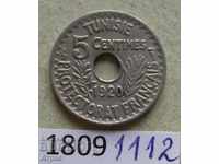 5 centimeters 1920 Tunisia