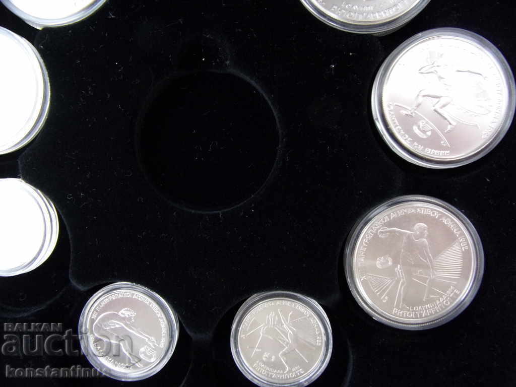 Licitație Grecia Lot Complet Sport Drahme 1981-1982 Rare UNC PROOF