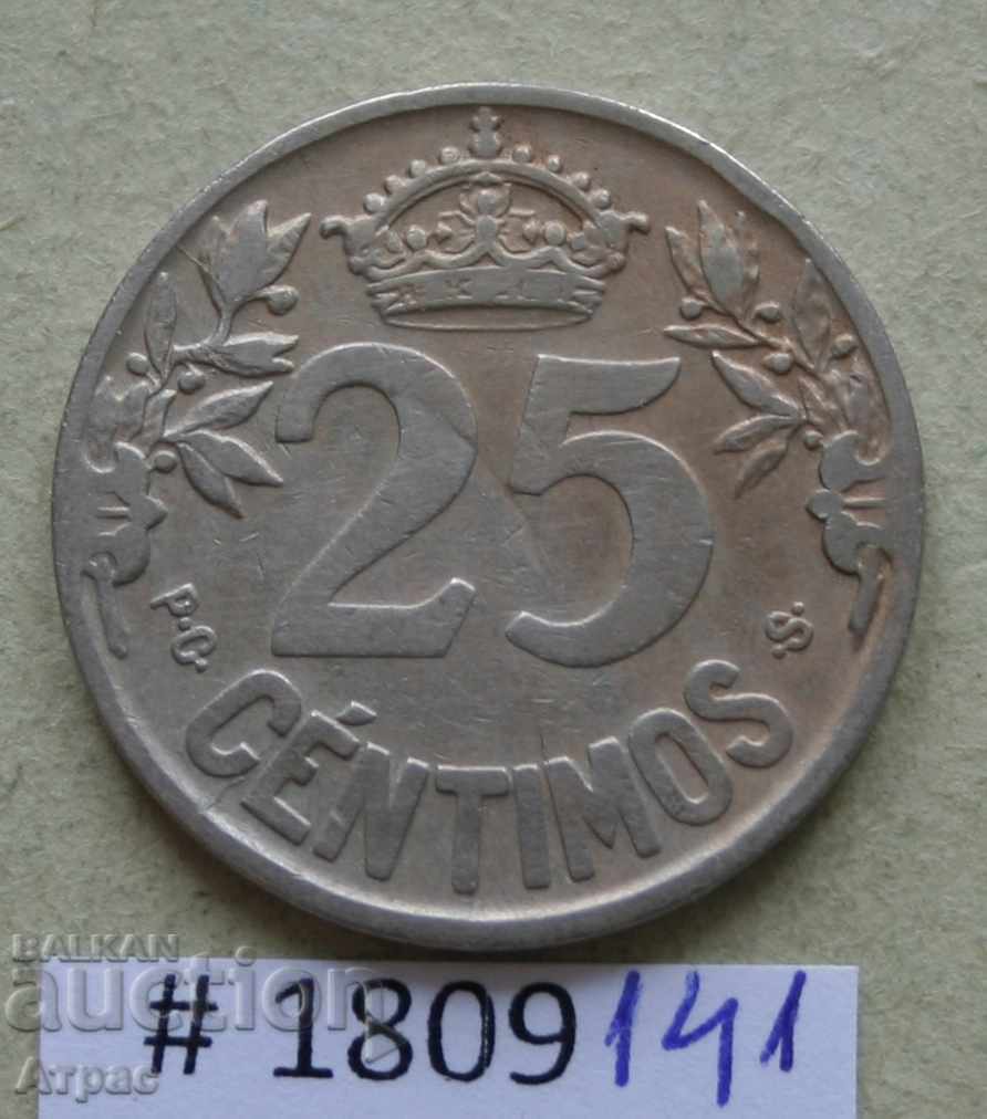 25 cenți 1925 Spania